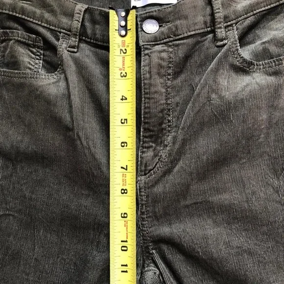LOFT, Olive Green/Sage Green, Hi-Rise, tapered ankle, Corduroy, Pants, Size 29/8 - Picture 6 of 8